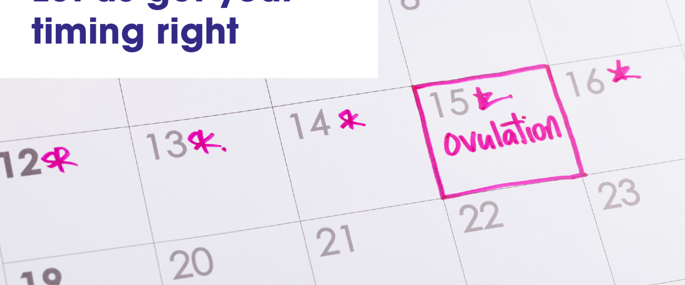 Ovulation tracking calendar