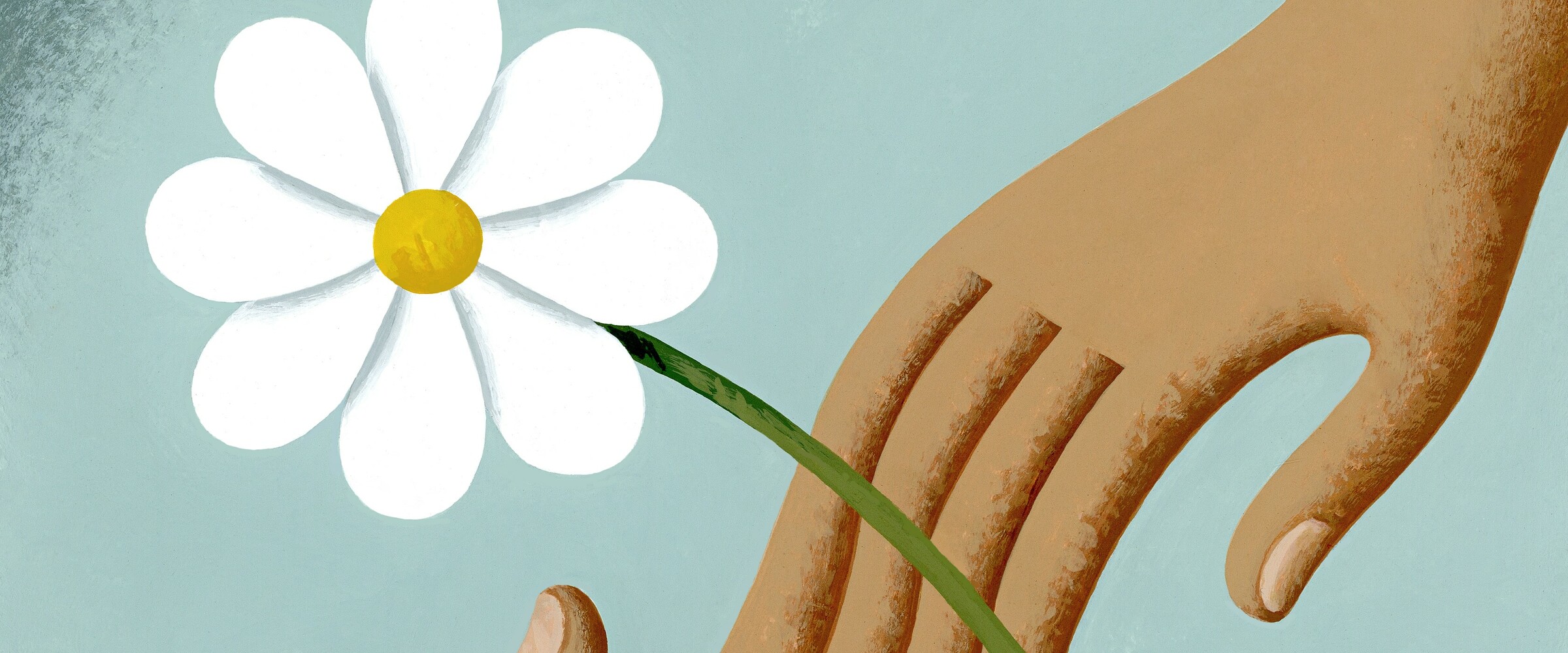 flower with hands