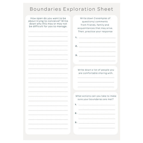 Boundaries Exploration Worksheet