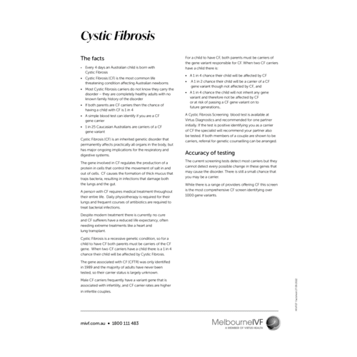 Cystic Fibrosis