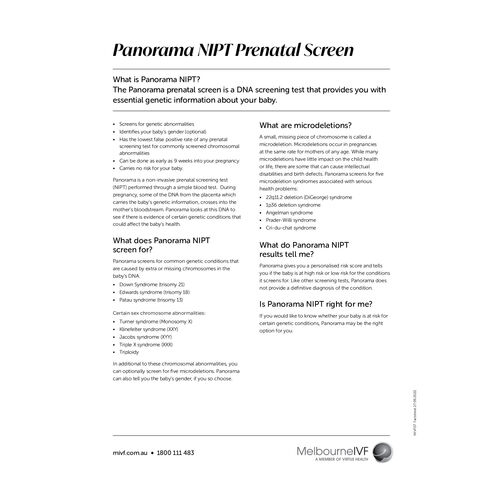 NIPT Prenatal Screen
